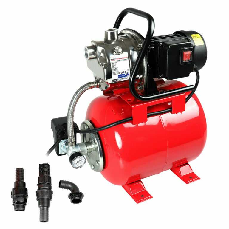 WALTER Edelstahl Hauswasserwerk 1200W Gartenpumpe Pumpe HWW Hauswasserversorgung