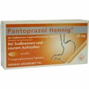 PANTOPRAZOL Hennig b.Sodbrennen 20 mg msr.Tabl. 7 St 08439965