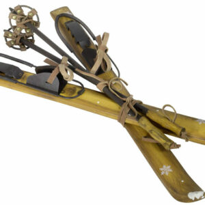 Deko Ski aus Holz - Nostalgie Ski, Winterdeko, Deko Skihütte, Weihnachtsdeko
