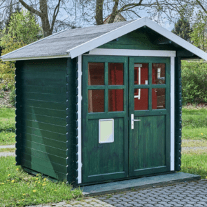 Gartenhaus Gerätehaus Schuppen Blockhaus Holzhaus 2x2 m inkl. Fußboden