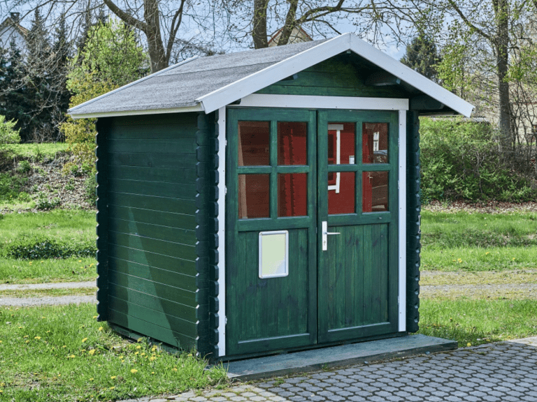 Gartenhaus Gerätehaus Schuppen Blockhaus Holzhaus 2x2 m inkl. Fußboden