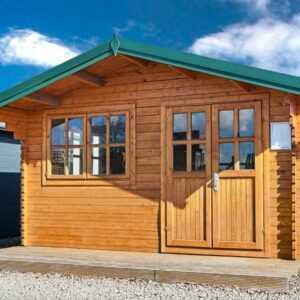 Gartenhaus Gerätehaus Blockhaus Holzhaus Hütte 4x5m inkl. Fußboden ALL IN