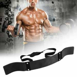 Bizepstrainer Arm Fitness Curl Isolator Muskelaufbau Curl Unterstützung Riemen