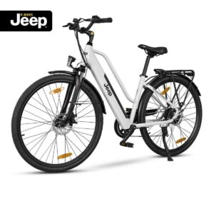 Jeep Trekking E Bike TLR 7011 Elektrorad Shimano Alurahmen 28" 7 Gang 250W Weiß