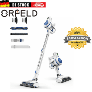 ORFELD® Staubsauger Akkustaubsauger Handstaubsauger kabellos beutellos LED Boden