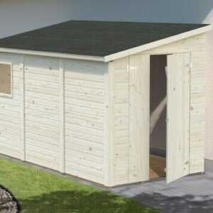 Palmako Gerätehaus Mia 5,2 m² Gartenhaus Unterstand Anbau Hütte Holz 333x165cm