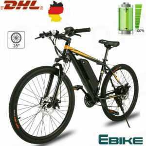 Elektrofahrrad 26 Zoll E-Bike Mountainbike Citybike LithiumIonen-Akku 36V/10.4AH