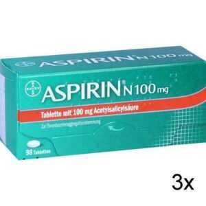 3x ASPIRIN N 100 mg Tabletten 98 St PZN: 5387239