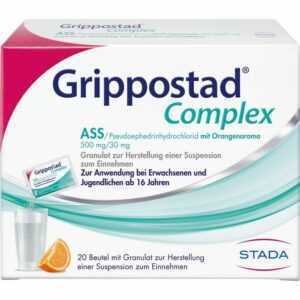 GRIPPOSTAD Complex ASS/Pseudoeph.500/30 mg Orange 20 St PZN16903477