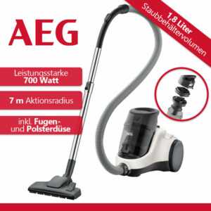 AEG Staubsauger Bodenstaubsauger ohne Beutel Sauger Teppich Parkett Düse NEU