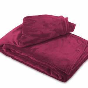 Kuscheldecke Bordeaux Wolldecke Fleece weiche Wohndecke Sofa Größe