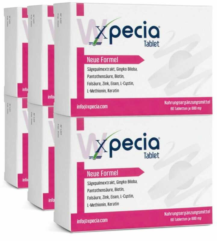 360x Xpecia DHT Blocker mit Biotin und Sägepalmextrakt gegen Haarausfall Frau