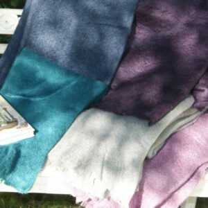 Kuscheldecke PAULA Wohn Mohair DesignTouch 120x150 Decke Grau Blau
