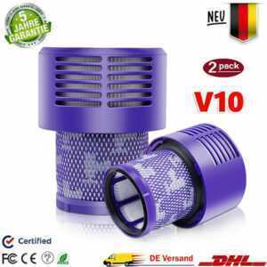 2X HEPA Filter für Dyson V10 SV12 Absolute Animal Zubehör Cyclone 969082-01 Neu