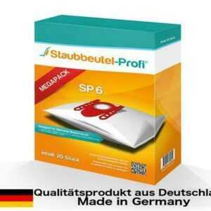 20 Staubsaugerbeutel Staubbeutel-Profi SP6 geeig. für Siemens VS06A111