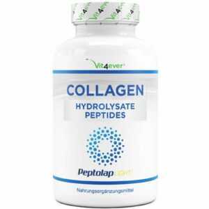 Kollagen - 240 Kapseln 1500mg / Tag - 100% Rinder Collagen Hydrolysat Peptide