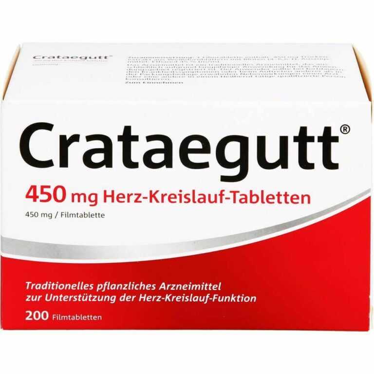 CRATAEGUTT 450 mg Herz-Kreislauf-Tabletten 200 St PZN14064541
