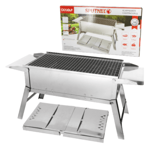 Mangal Edelstahl Schaschlik Grill Sputnik Klappbarer Campinggrill