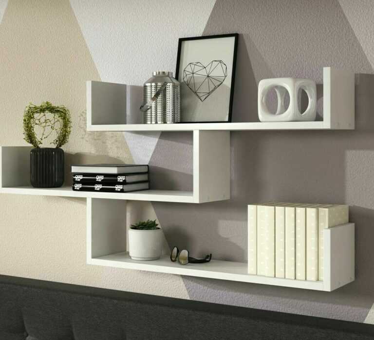 Wandregal Triptico 3 Modern Design Hängeregal Wandboard Wohnzimmer M24