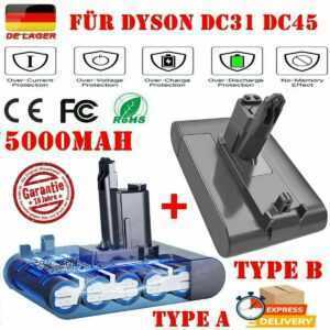 6800mAh Akku für Dyson DC30 DC31 Type B/A DC34 DC35 DC44 DC45 Animal Batterie QQ