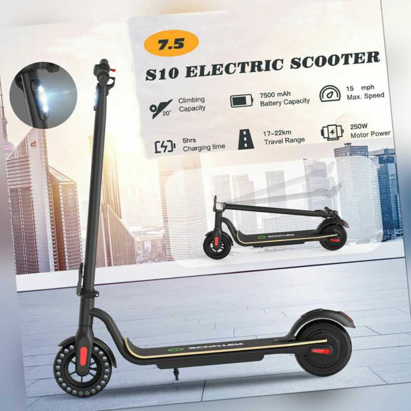 Elektroroller 250W 7.5AH Faltbar E-Scooter Escooter Kickscooter City Roller