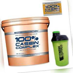 (20,18 EUR/kg) Scitec Nutrition 100% Casein Complex 5000g Eiweiss + Shaker +