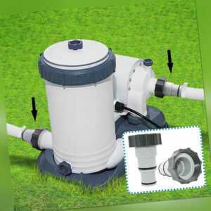 Schlauchadapter Kompatibel zu Gardena auf 32/38mm Intex Bestway Pool Garten DHL