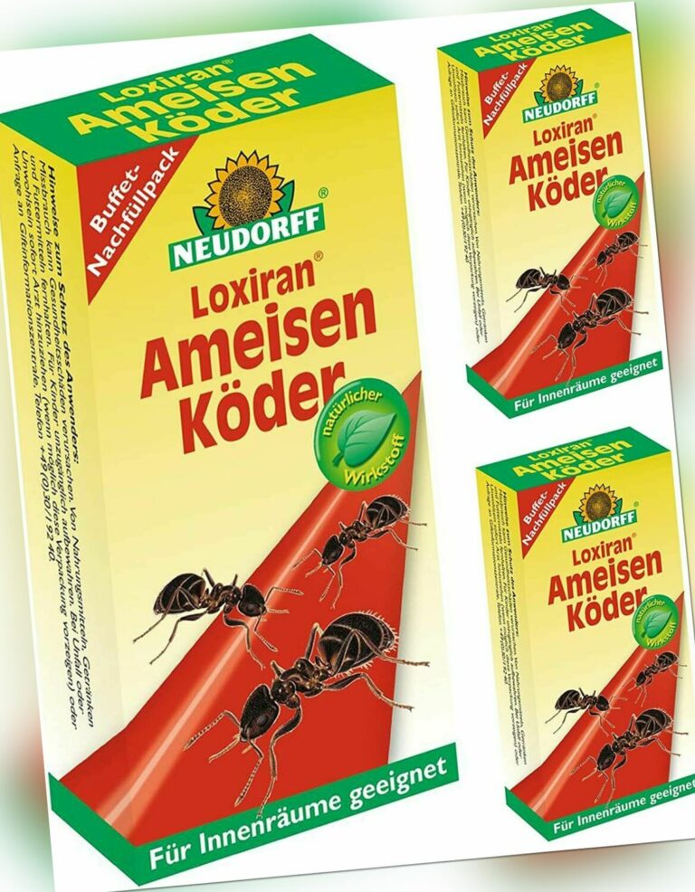 3x NEUDORFF Loxiran - Ameisen Köder Nachfüllpack für AmeisenBuffet