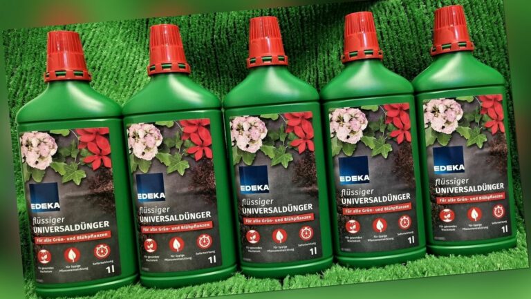 (2,90€/l) 5 x EDEKA flüssiger Universaldünger 1L  Blumendünger gratis Versand