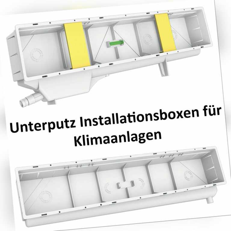 Unterputz Installationsbox Installationsgehäuse m. Kondensatwanne f. Klimaanlage