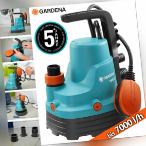 Gardena Klarwasser Tauchpumpe Wasserpumpe Gartenpumpe 7000 l/h Regenfasspumpe