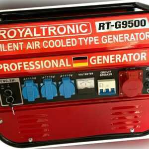 Royaltronic 5,5 PS Notstromaggregat Benzin Stromerzeuger Generator G9500