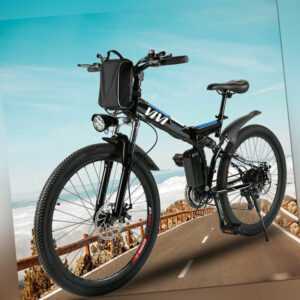 26 Zoll Faltbar E-Bike Falten Elektrofahrrad,Mountainbike Klappbar Bikes 21 G