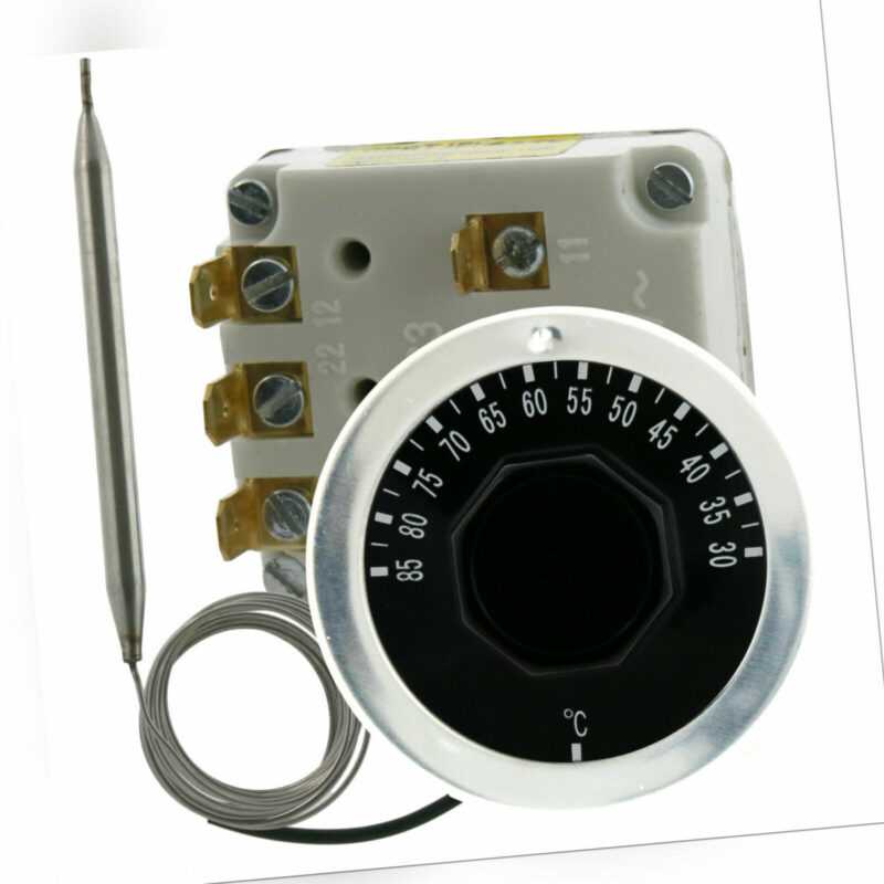 Thermostat dreiphasig 3-polig Heizgeräten Steuerung Temperaturregler 3x 16A