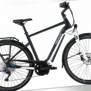 Pegasus Premio Evo 10 Lite Herren schwarz weiss - 2021 E-Bike Trekkingrad Bosch