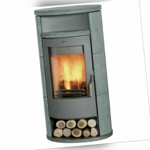 Fireplace Kaminofen Zeitbrandofen Alicante Speckstein mit Teefach (8kW)