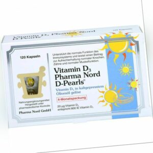 VITAMIN D3 PHARMA Nord 20 μg Kapseln 120 St PZN06558789