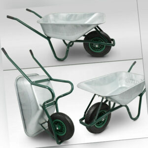 Bituxx Schubkarre Bauschubkarre Gartenkarre 100L 250kg Schubkarren Schiebkarre