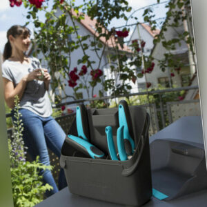Gartengeräteset 5 tlg. SET Balkon Box Ausstattung Dunkelgrau GARDENA Balcony Box