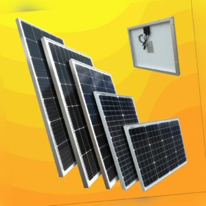 Solarpanel Solarmodul 12V 30Watt 50Watt 100Watt 130Watt 150Watt Monokristallin