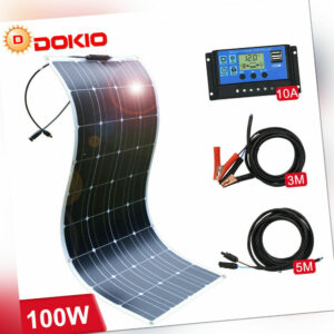 100W 200W Semiflexibel Monokristalline Solarpanel Kit zum Wohnmobil/Auto/Zuhause