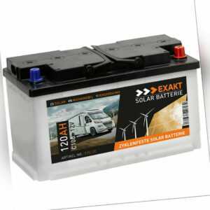 Solarbatterie 120Ah 12V USV Wohnmobil Antrieb Versorgung Boot Solar Batterie