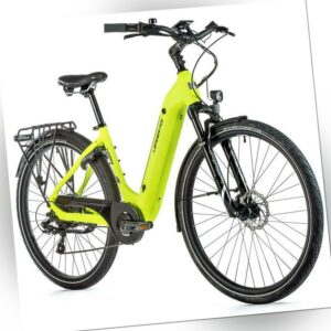 28 Zoll Elektro Fahrrad Leaderfox NARA E Bike 7 Gang 36V 14Ah Neon Gelb Rh 42cm
