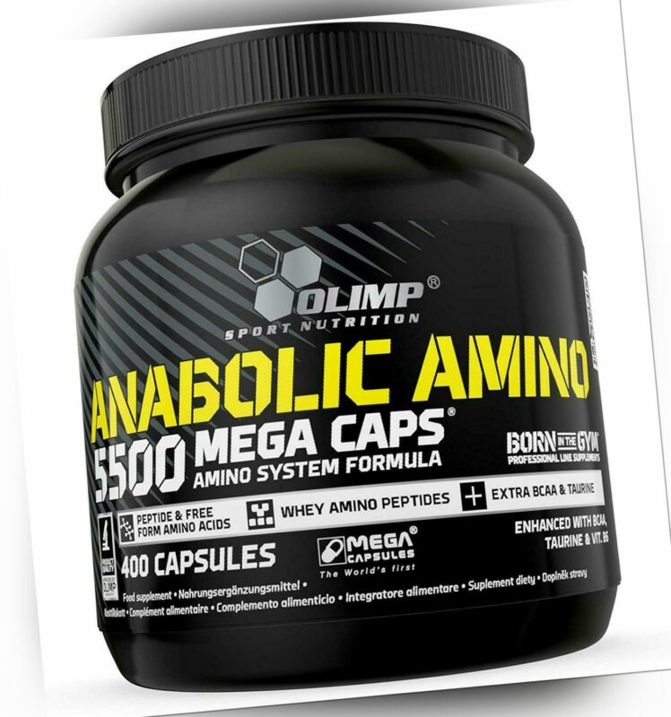 Olimp Anabolic Amino 60,97€/kg 5500 Mega Caps 400 Kapseln