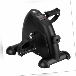 Himaly LCD Pedaltrainer Mini Heimtrainer Fitnessbike Arm und Beintrainer Büro