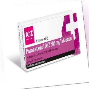 3x PARACETAMOL AbZ 500 mg Tabletten 20 St PZN: 1234510