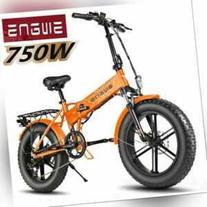 E Mountainbike 750W Faltbares Elektrofahrrad 20 Zoll E-Bike Fat Bike 45KM/H MTB