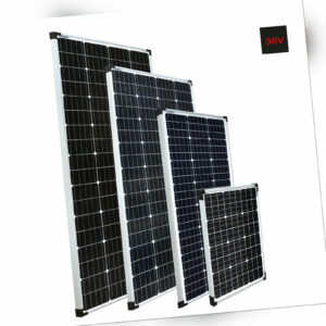 enjoy solar® Monokristallin 36V Solarmodul Mono 50W bis 200W für 24V-System