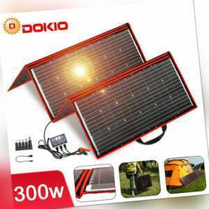 300w 12v Faltbar Tragbar Mono SolarPanel Kit für Powerstation/Wohnmobil/Camping