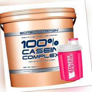 (20,18 EUR/kg) Scitec Nutrition 100% Casein Complex 5000g Eiweiss + Shaker